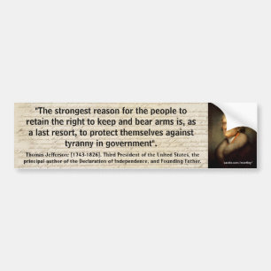 Adesivo Para Carro ALTERAÇÃO QUOTE_01 de THOMAS JEFFERSON ?a