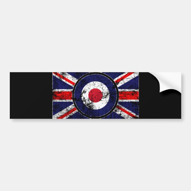 Adesivo Para Carro Alvo BRITÂNICO Union Jack de Mods do alvo de (Frente)