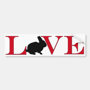 Adesivo Para Carro Amante Bumpersticker do coelho