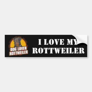 Adesivo Para Carro Amante do cão de Rottweiler