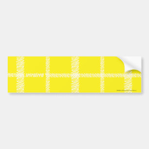 Adesivo Para Carro Amarelo da xadrez