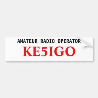 Adesivo Para Carro Amateur Radio Operator Bumper Sticker