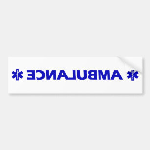 Adesivo Para Carro Ambulância (inversa)