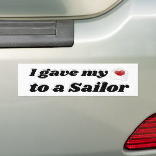 Adesivo Para Carro Ame Meu Velejador Bumper Sticker