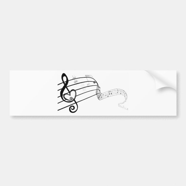 Adesivo Para Carro Ame minha música (Frente)