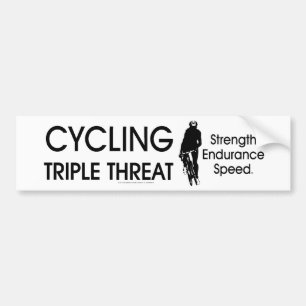 Adesivo Para Carro Ameaça SUPERIOR triplicar-se do ciclismo