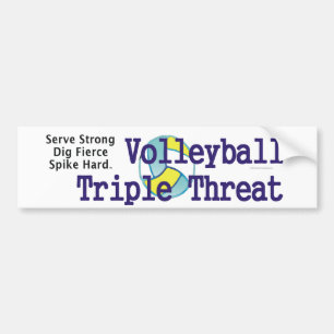 Adesivo Para Carro Ameaça SUPERIOR triplicar-se do voleibol