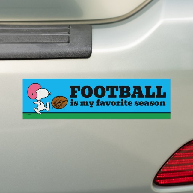 Adesivo Para Carro Amendoins | Snoopy Football Kicker (No carro)