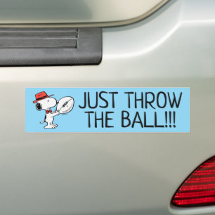 Adesivo Para Carro Amendoins   Treinador de futebol do Snoopy