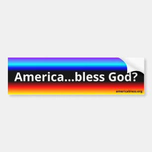 Adesivo Para Carro América...Deus te abençoe?(w/americabless.org)