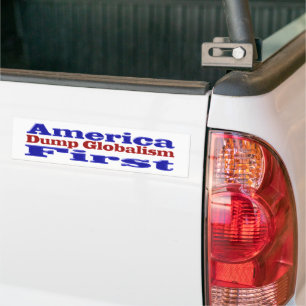 Adesivo Para Carro América Primeiro Despeja Globalismo