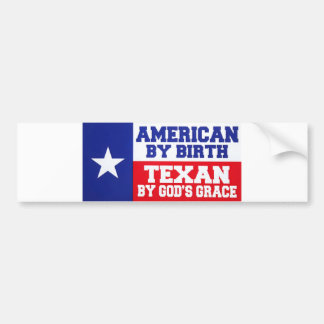 Adesivo Para Carro American By Birth - Texan da Grace Texas Bum de De