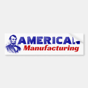 Adesivo Para Carro American Manufacturing Abraham Lincoln Abe