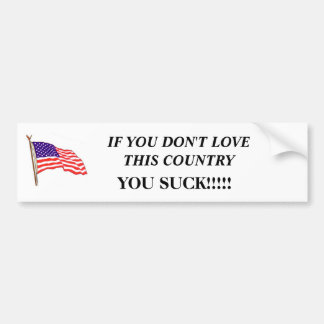 Adesivo Para Carro AmericanFlag01, SE VOCÊ NÃO AMA ESTE PAÍS,…