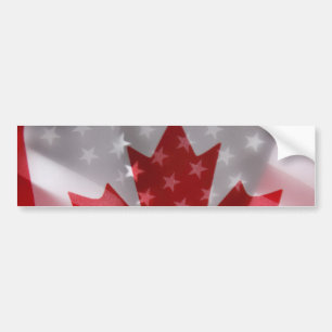 Adesivo Para Carro Americano e canadense embandeira o autocolante no