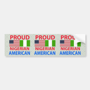 Adesivo Para Carro Americano nigeriano orgulhoso