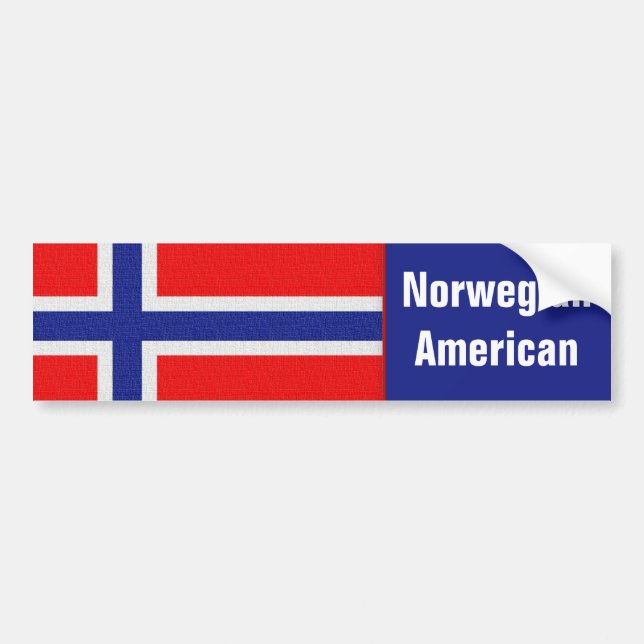 Adesivo Para Carro Americano norueguês (Frente)