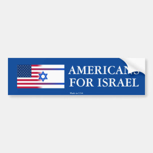 Adesivo Para Carro Americanos de Pro-Israel para o autocolante no