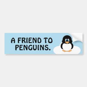 Adesivo Para Carro Amigo aos pinguins