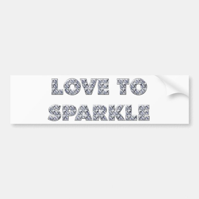 Adesivo Para Carro Amor A Sparkle (Frente)
