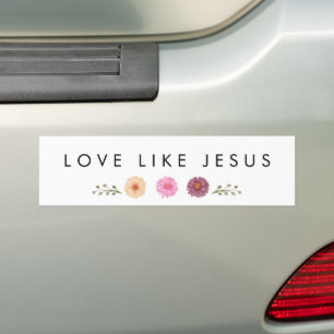 Adesivo Para Carro AMOR COMO JESUS inspiração