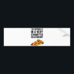 Adesivo Para Carro Amor da pizza de Pepperoni - uma relação séria<br><div class="desc">… com pizza!  Grande ideia do presente ou do tshirt para amantes da comida da pizza e de petisco.</div>