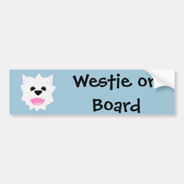 Adesivo Para Carro Amor de Westie (Frente)