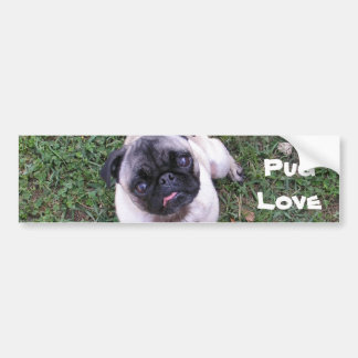 Adesivo Para Carro Amor do Pug