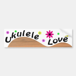 Adesivo Para Carro Amor do Ukulele