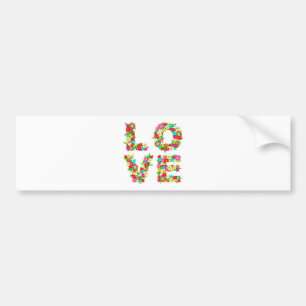 Adesivo Para Carro amor floral