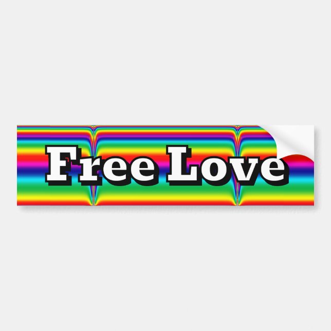 Adesivo Para Carro Amor Livre (Frente)
