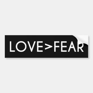 Adesivo Para Carro Amor > medo - o amor é maior do que o medo