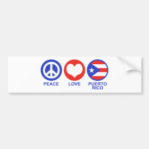 Adesivo Para Carro Amor Puerto Rico da paz