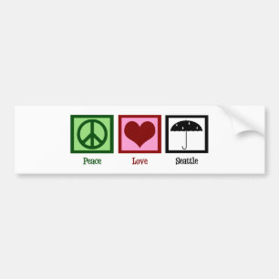 Adesivo Para Carro Amor Seattle da paz