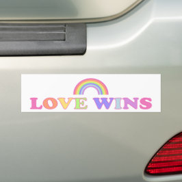Adesivo Para Carro Amor vence - LGBTQ / Orgulho gay Rainbow