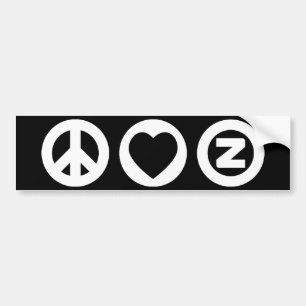 Adesivo Para Carro Amor Zazzle da paz