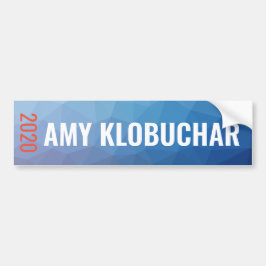 Adesivo Para Carro Amy Klobuchar 2020 geométricos azuis