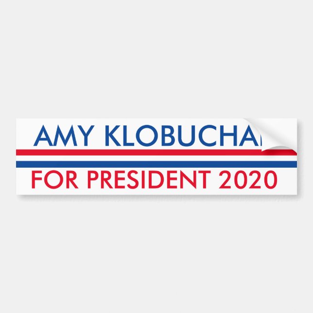 Adesivo Para Carro Amy Klobuchar para o presidente 2020 (Frente)