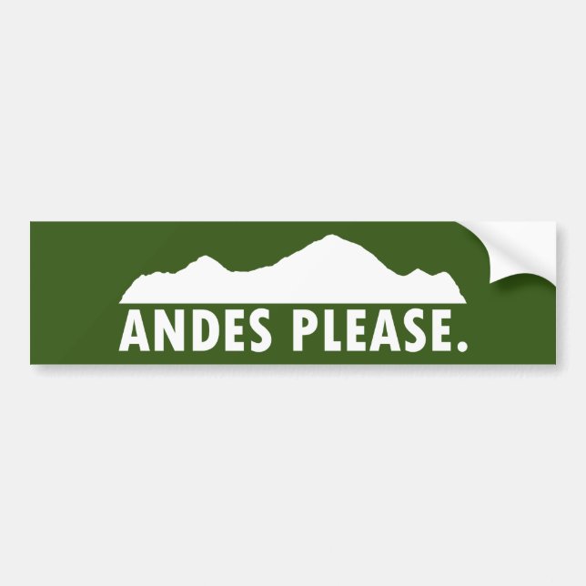 Adesivo Para Carro Andes por favor (Frente)