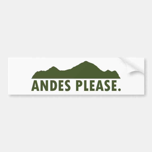 Adesivo Para Carro Andes por favor (Frente)