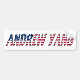 Adesivo Para Carro Andrew Yang Democrat candidato presidencial 2020