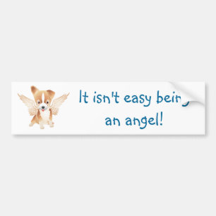 Adesivo Para Carro Angel Dog Jack Russell Terrier Gift Bumper Sticker