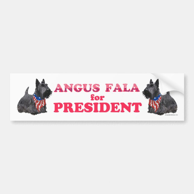 Adesivo Para Carro Angus Fala para PRESIDENTE (Frente)