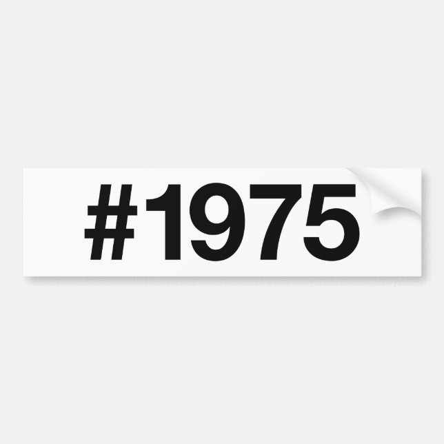 Adesivo Para Carro Aniversário de aniversário de 50 anos da Hashtag 1 (Frente)