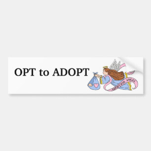 Adesivo Para Carro Anjo da adopção