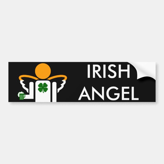 Adesivo Para Carro anjo irlandês (Frente)
