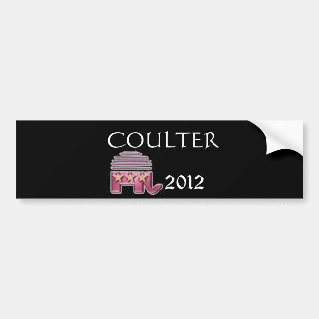 Adesivo Para Carro Ann Coulter 2012 (Frente)