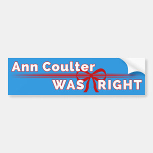Adesivo Para Carro Ann Coulter era autocolante no vidro traseiro