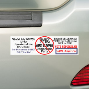 Adesivo Para Carro Ano de Edição Democrática de Nancy Pelosi