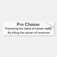 Anti-Aborto Bumpersticker